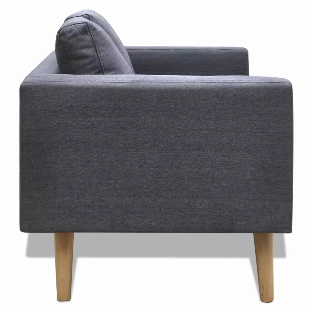 vidaXL Sofa Sofa 2-Sitzer Stoff Dunkelgrau günstig online kaufen