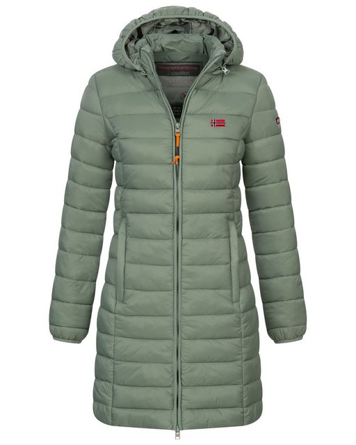 Geographical Norway Steppmantel Winter Jacke Steppjacke Parka Lange Kapuzen günstig online kaufen