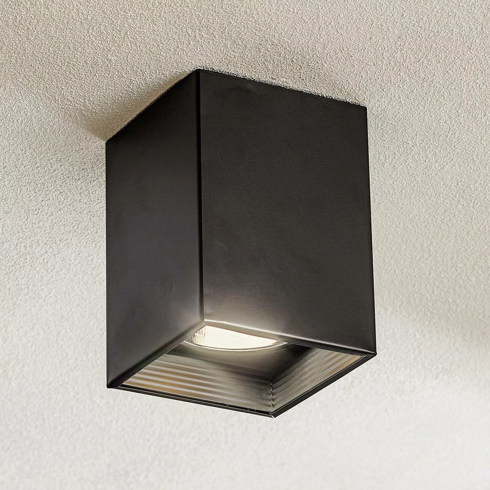 Deckenspot Downlight square schwarz, Breite 11,5cm günstig online kaufen