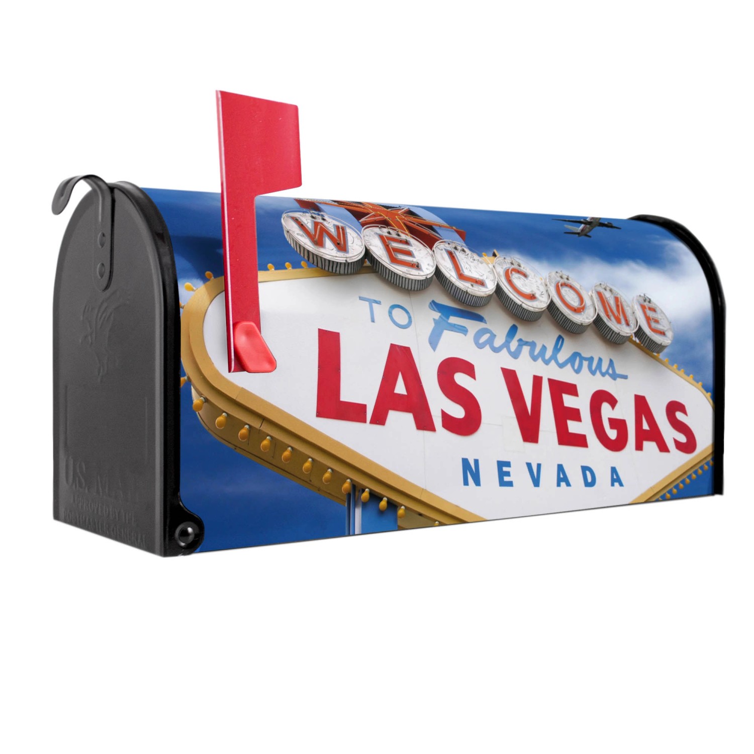 Banjado Amerikanischer Briefkasten Schwarz 48x22x16cm US Mailbox Letterbox günstig online kaufen