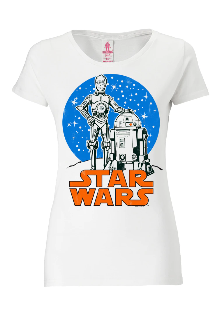 LOGOSHIRT T-Shirt "Star Wars Droids", mit coolem Retro-Druck günstig online kaufen
