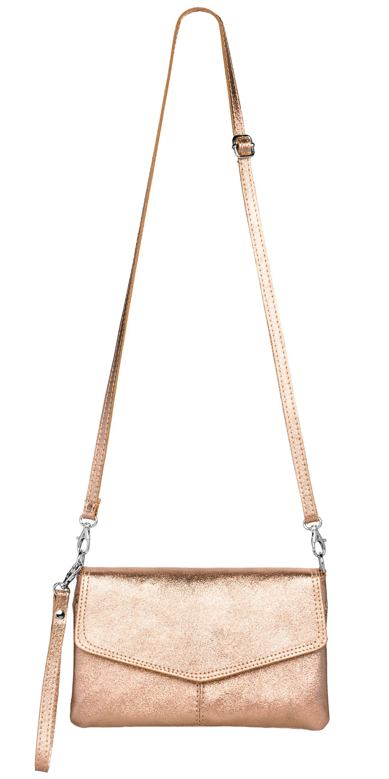 Caspar Clutch Abendtasche Leder Damen Umhängetasche günstig online kaufen