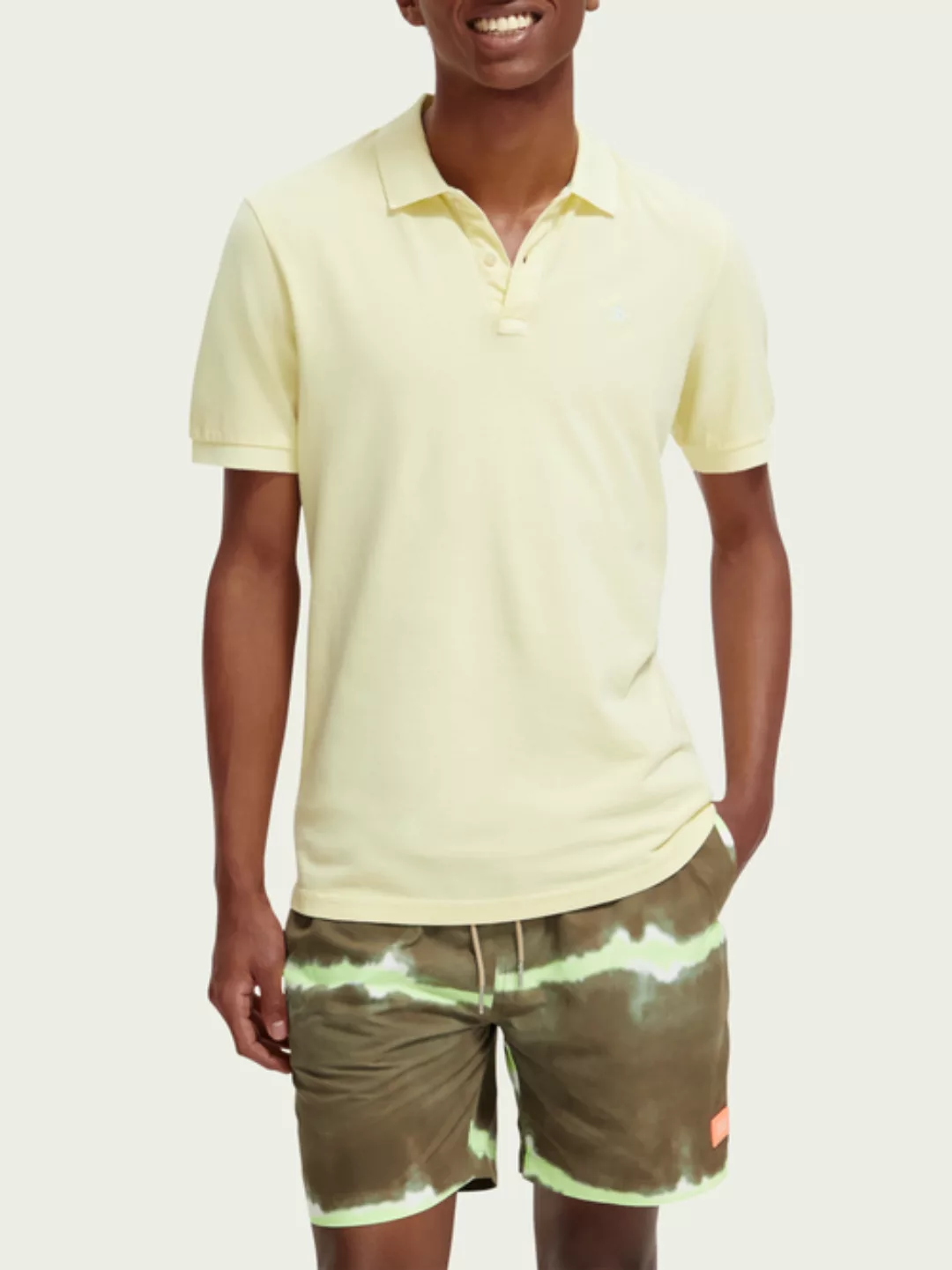 Scotch & Soda Poloshirt aus Bio-Baumwoll-Piqué mit „Garment-Dye“-Effekt günstig online kaufen
