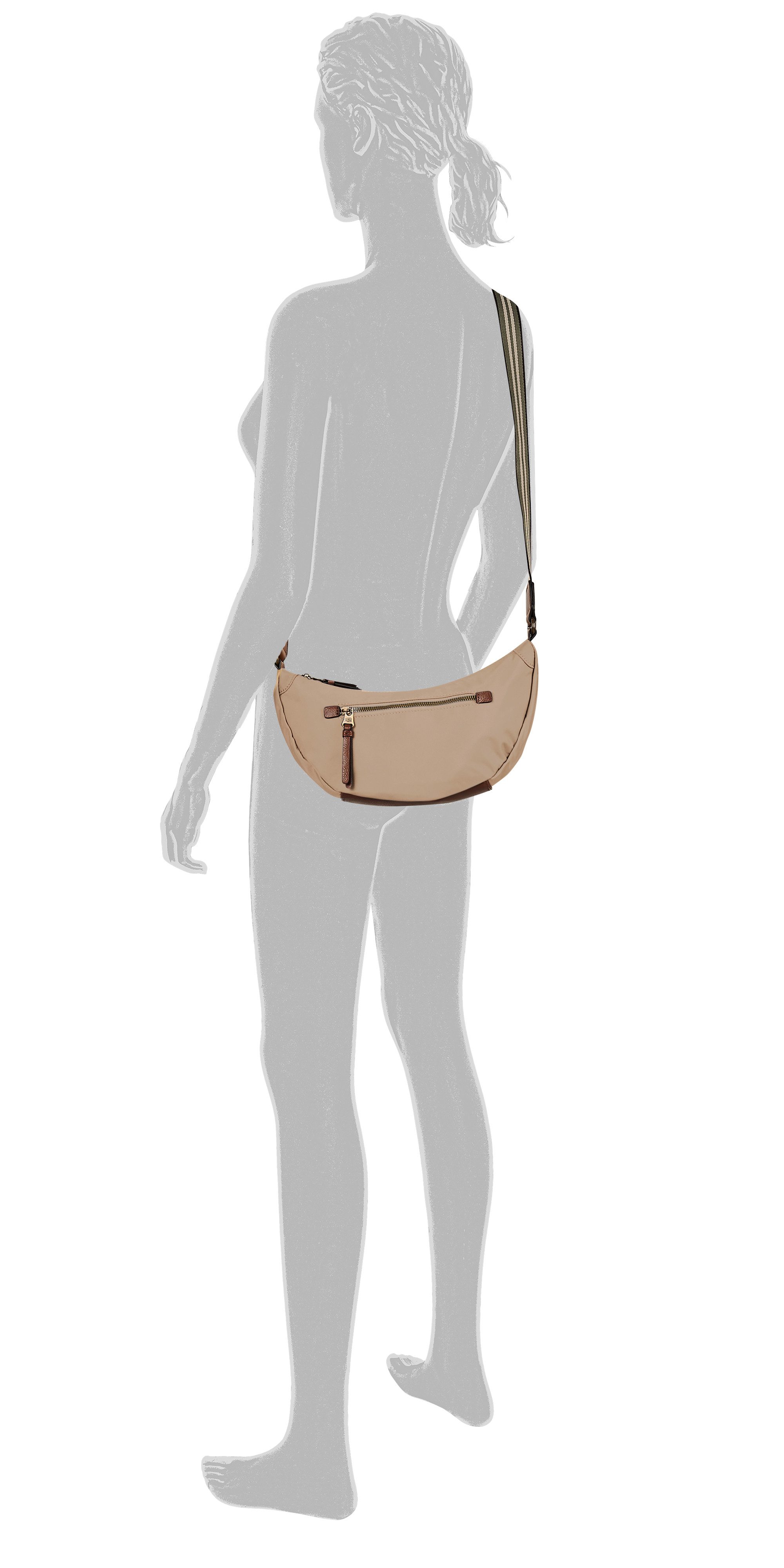 camel active Handtasche "Bari", aus hochwertigem matten Nylon mit gestreift günstig online kaufen