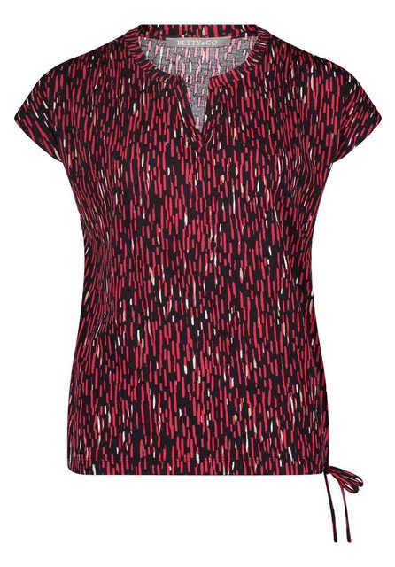 Betty&Co T-Shirt Shirt Kurz 1/2 Arm, Black/Red günstig online kaufen