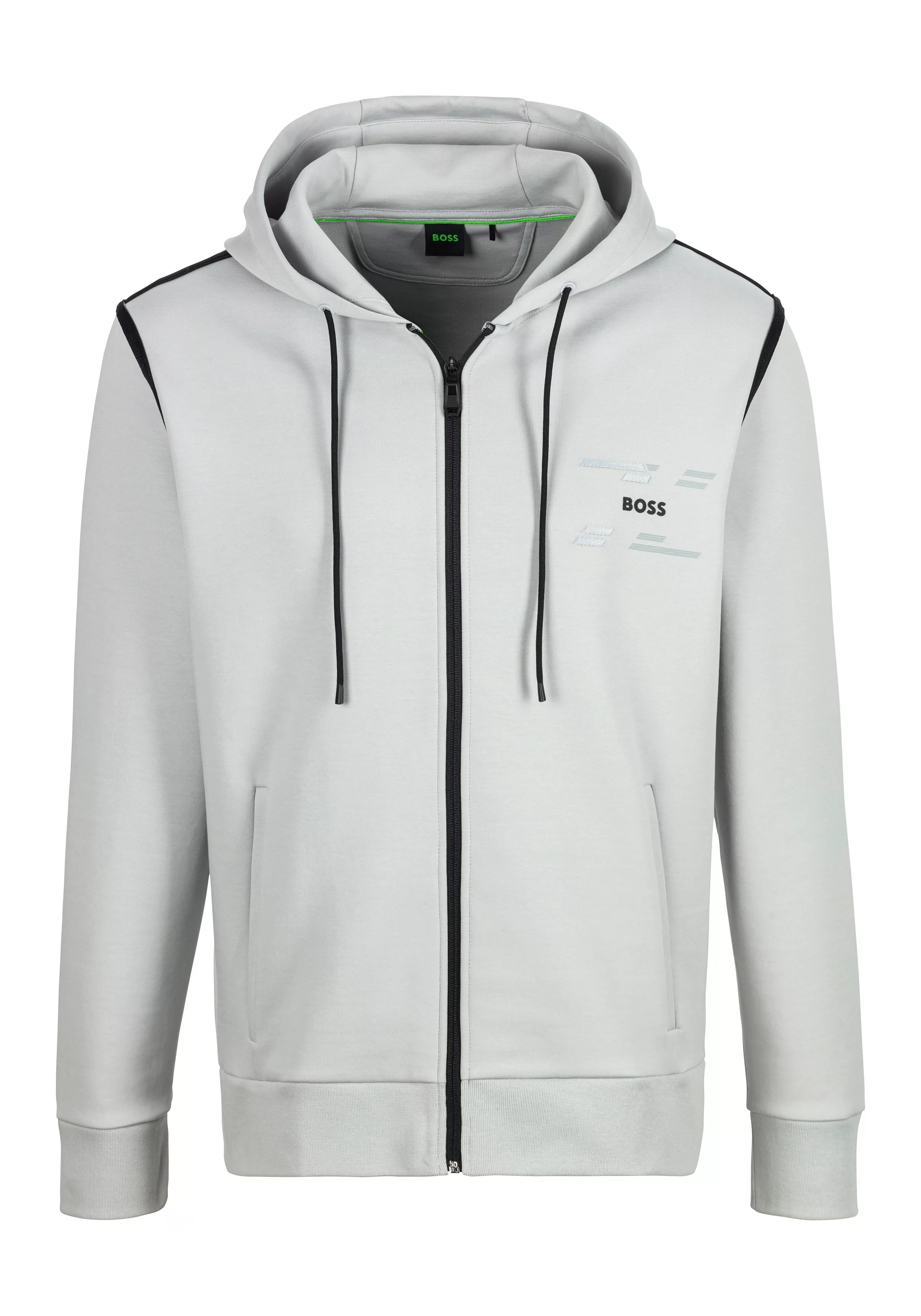 BOSS GREEN Sweatjacke "Saggy Tape", mit kontrast Piping günstig online kaufen