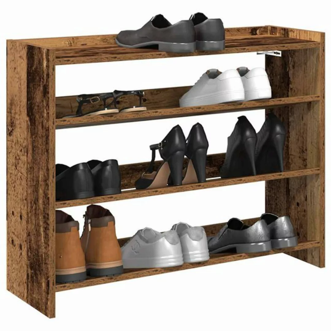 vidaXL Schuhschrank Schuhregal Altholz-Optik 80x25x62 cm Holzwerkstoff günstig online kaufen