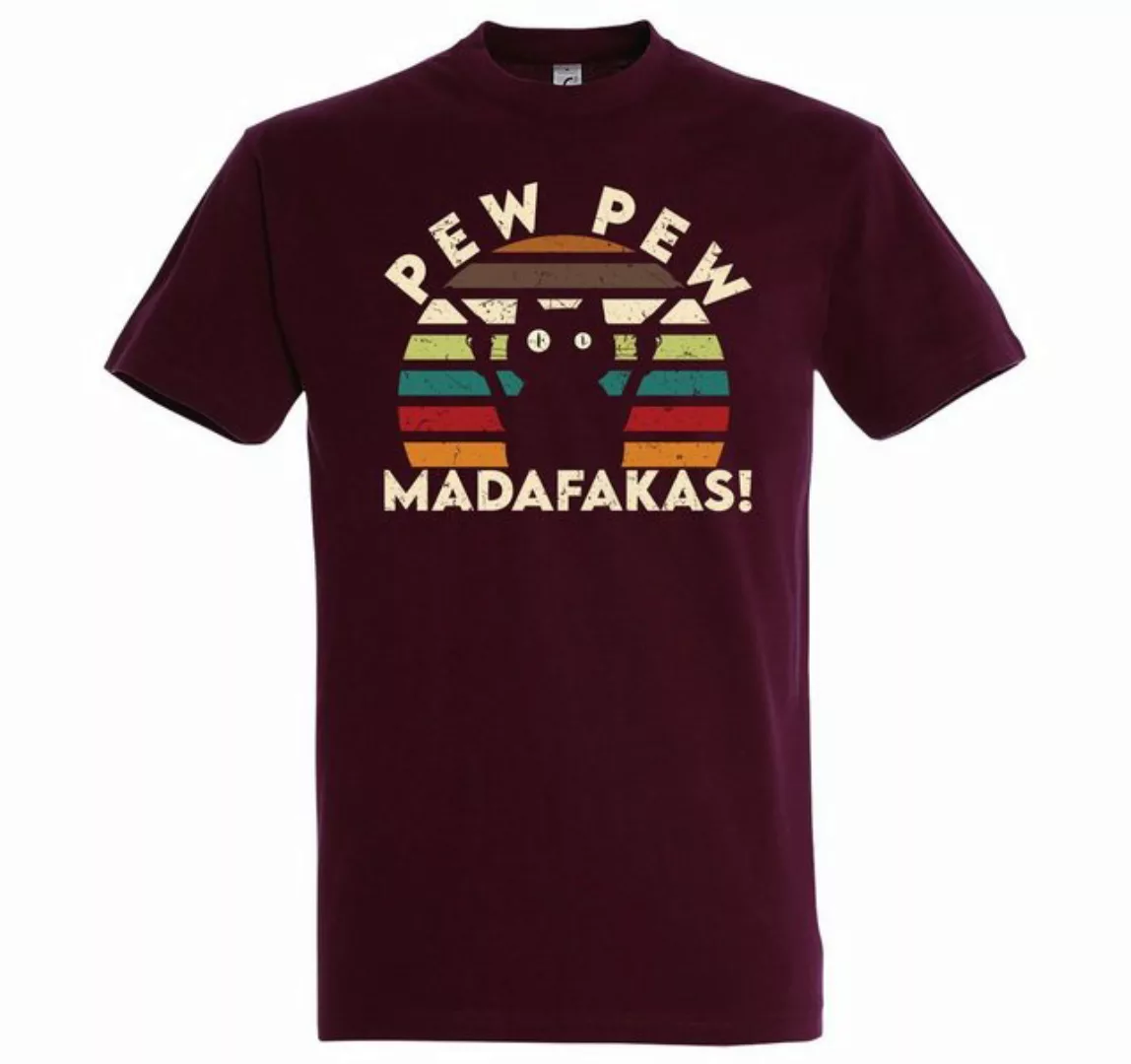 Youth Designz T-Shirt Pew Pew Madafakas Herren Shirt mit lustigem Katzen Pr günstig online kaufen