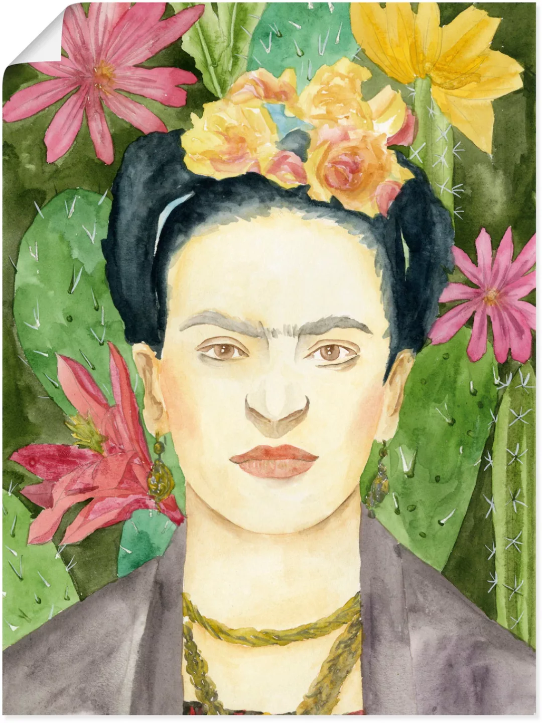Artland Wandbild "Frida Kahlo I", Bilder von Frauen, (1 St.), als Leinwandb günstig online kaufen