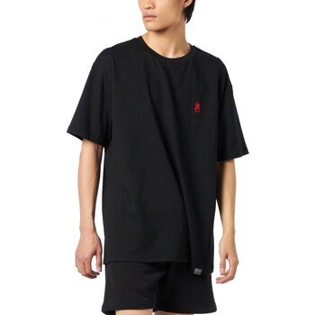 Vision Of Super  T-Shirts & Poloshirts Schwarzes T-Shirt mit Flammen-Logo günstig online kaufen