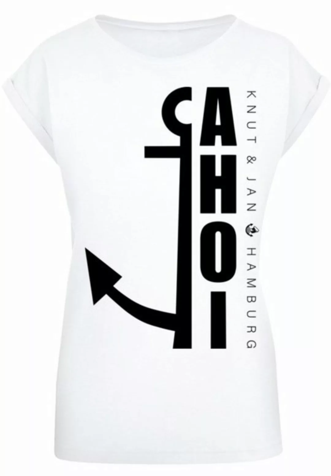 F4NT4STIC T-Shirt PLUS SIZE Ahoi Anker Crop Knut & Jan Hamburg Print günstig online kaufen