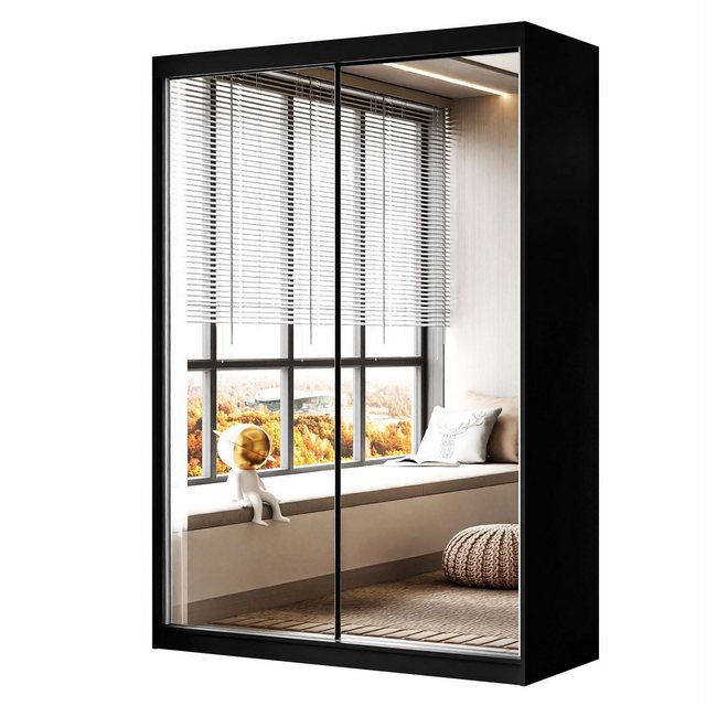 Lookway Kleiderschrank CAMARO III Schiebeschrank mit Spiegel 150 cm günstig online kaufen