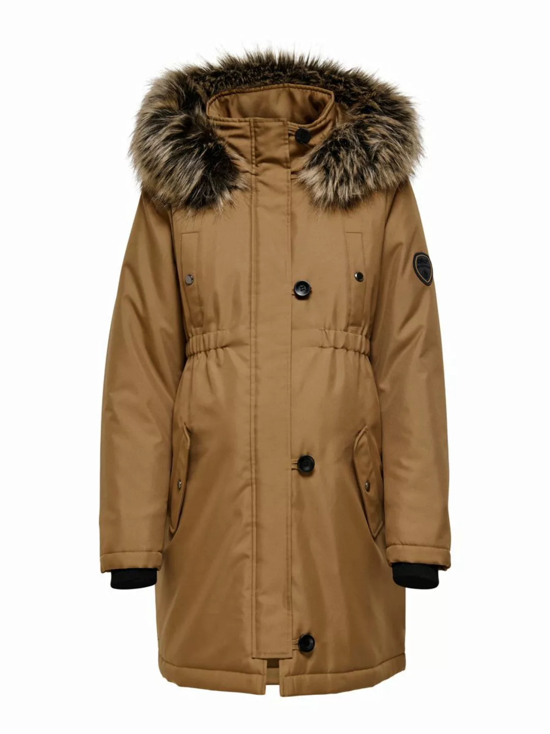 ONLY Mama Winter Parka Damen Braun günstig online kaufen