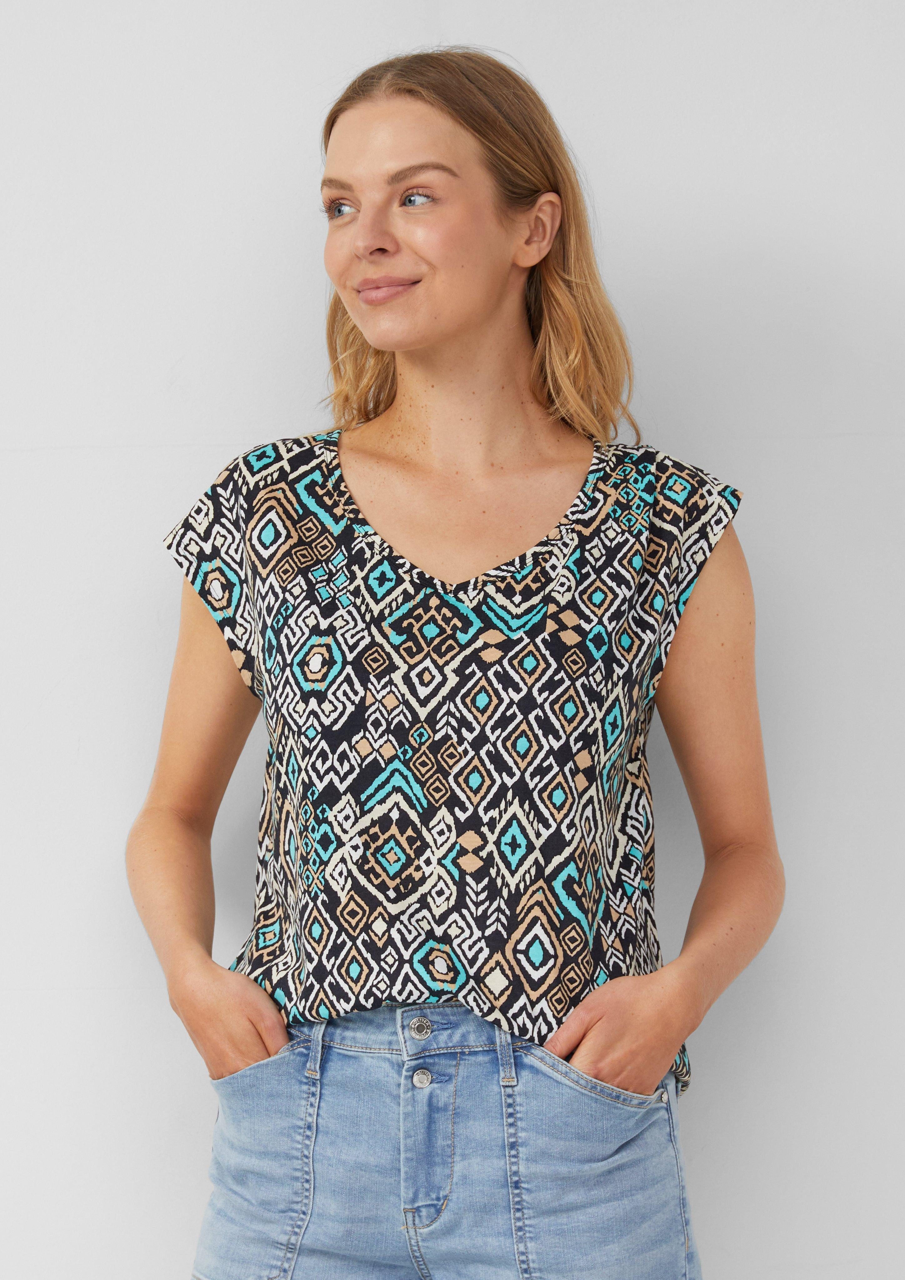 s.Oliver Shirttop T-Shirt mit weitem Ausschnitt, günstig online kaufen