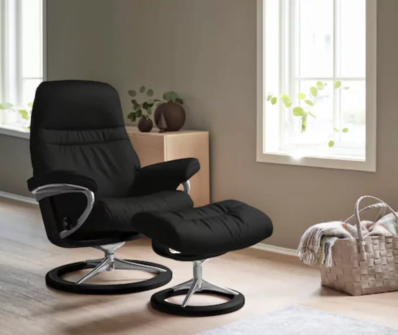 Stressless Relaxsessel "Sunrise", mit Signature Base, Größe M, Gestell Schw günstig online kaufen