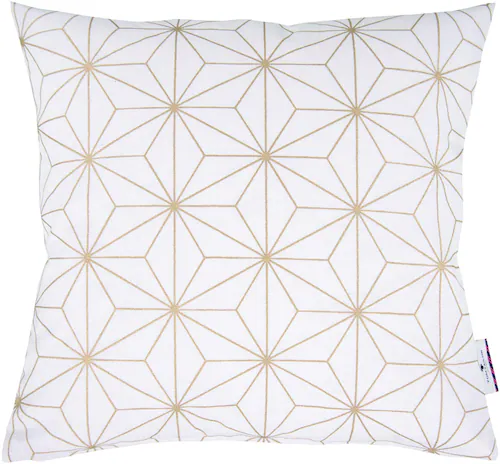TOM TAILOR HOME Dekokissen »GOLDEN CHRYSTALS«, Kissenhülle ohne Füllung, 1 günstig online kaufen