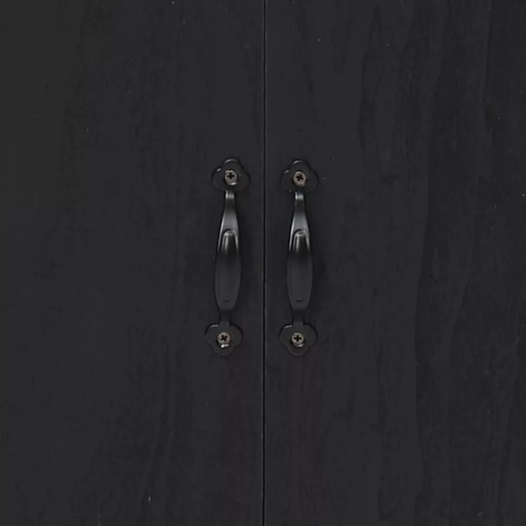 Beistellschrank Schwarz 60 × 30 × 75 Cm Paulownia Holz günstig online kaufen