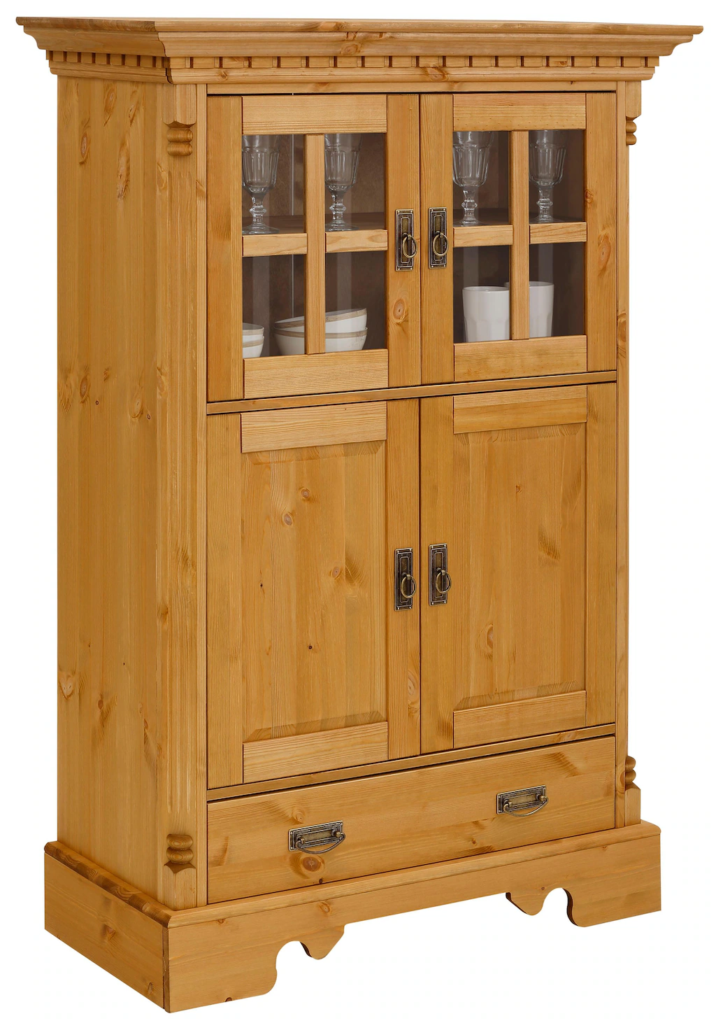 Home affaire Highboard "Milan", Vitrine, Breite 102 cm günstig online kaufen