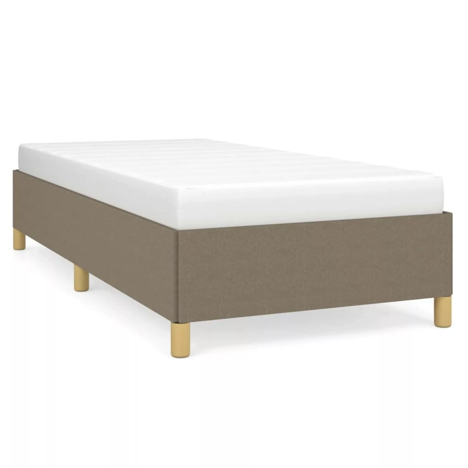 vidaXL Bettgestell Taupe 90x190 cm Stoff Modell 41369146 günstig online kaufen