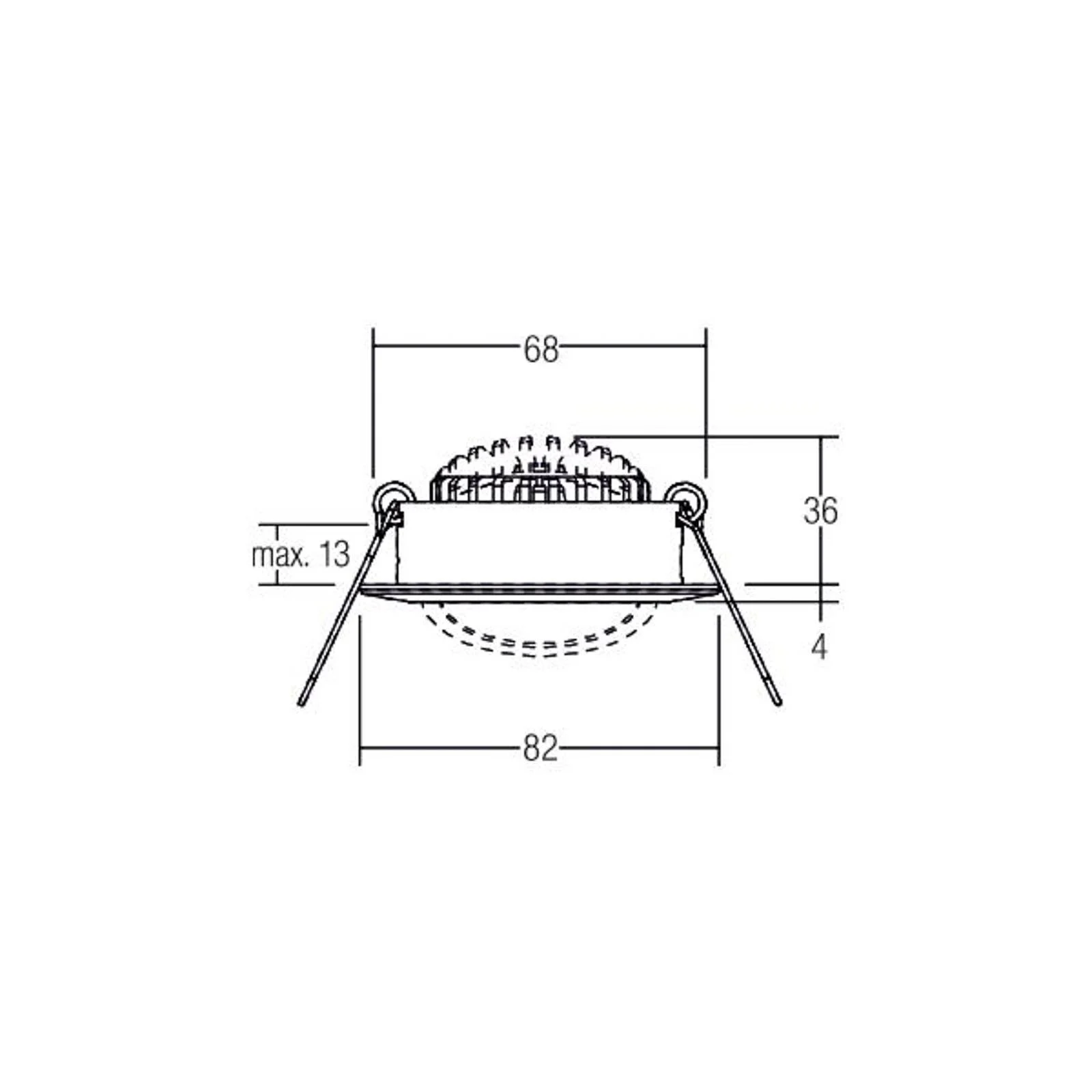 BRUMBERG BB03 Einbau RC Treiber rund chrom glanz günstig online kaufen