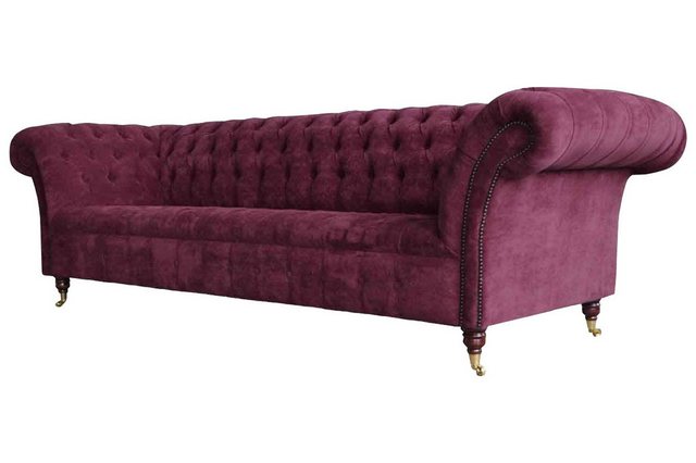 JVmoebel Sofa Chesterfield Design Couch Polster Textil Sofa Couchen 3er Sit günstig online kaufen