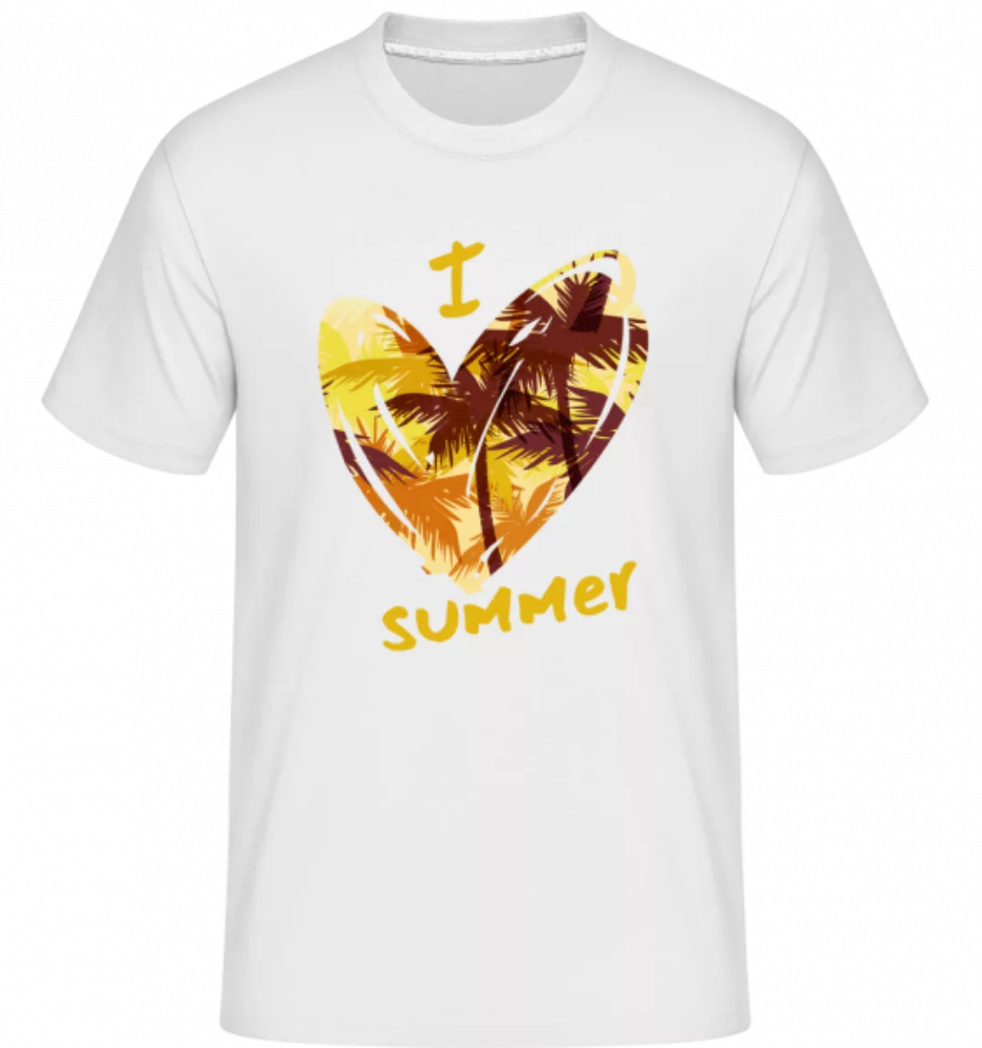 I Love Summer Heart · Shirtinator Männer T-Shirt günstig online kaufen
