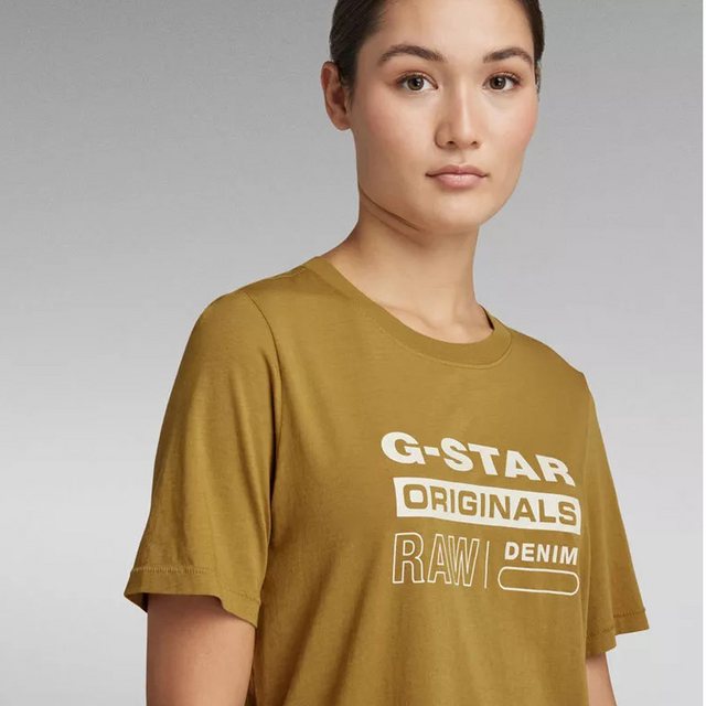 G-STAR T-Shirt Raw Damen Originals Label Regular Fit Tee Toasted T-shirt Gr günstig online kaufen