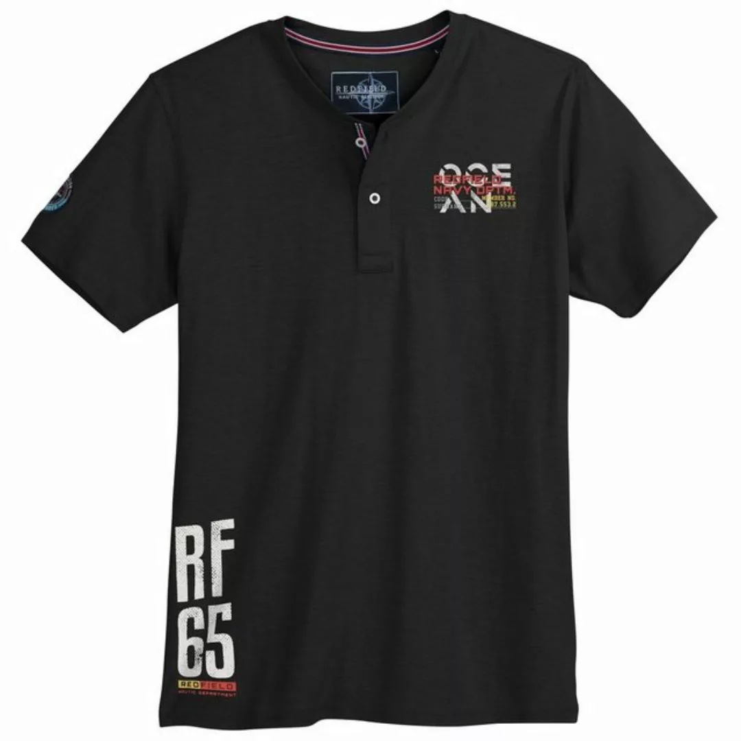 redfield Print-Shirt Große Größen Herren Serafino T-Shirt maritim schwarz R günstig online kaufen