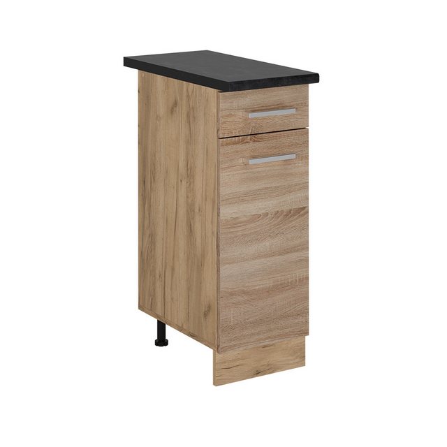 Vicco Unterschrank R-Line, Sonoma/Goldkraft Eiche, 30 cm, AP Anthrazit günstig online kaufen