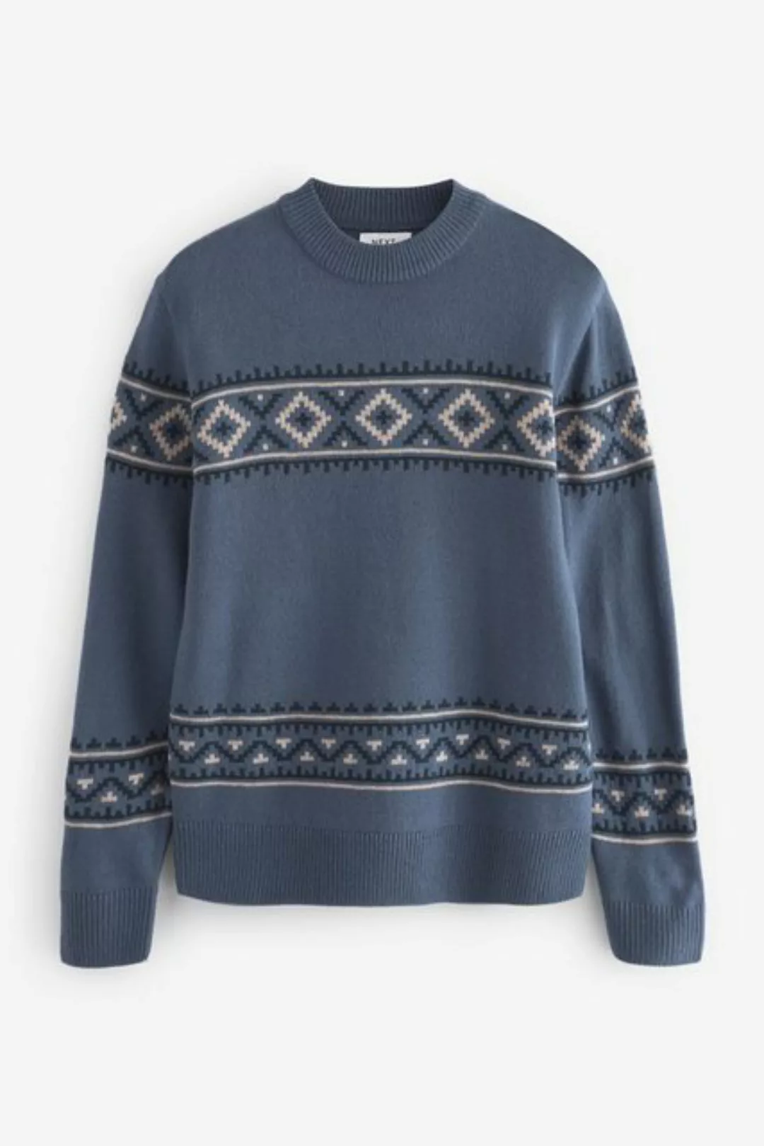 Next Rundhalspullover Regular Strickpullover im Norwegermuster (1-tlg) günstig online kaufen