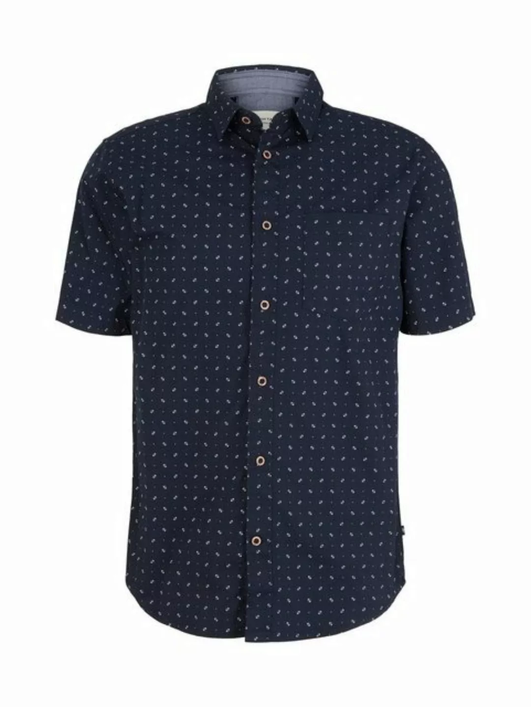 TOM TAILOR Kurzarmhemd Gemustertes Kurzarmhemd Basic Print Long Shirt 5564 günstig online kaufen