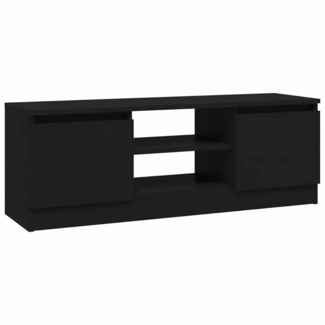 furnicato TV-Schrank mit Tür Schwarz 102x30x36 cm (1-St) günstig online kaufen