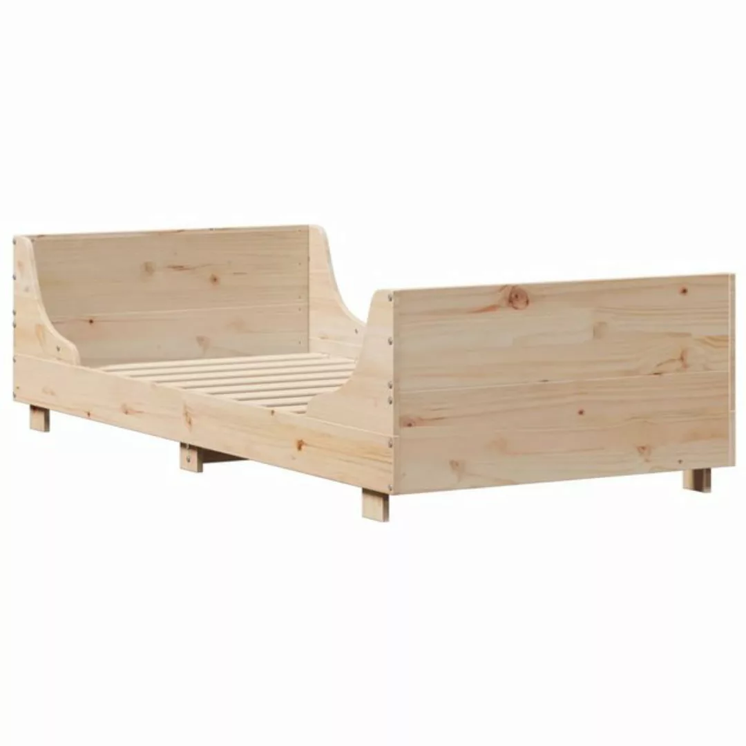 vidaXL Bett, Massivholzbett ohne Matratze 75x190 cm Kiefernholz günstig online kaufen