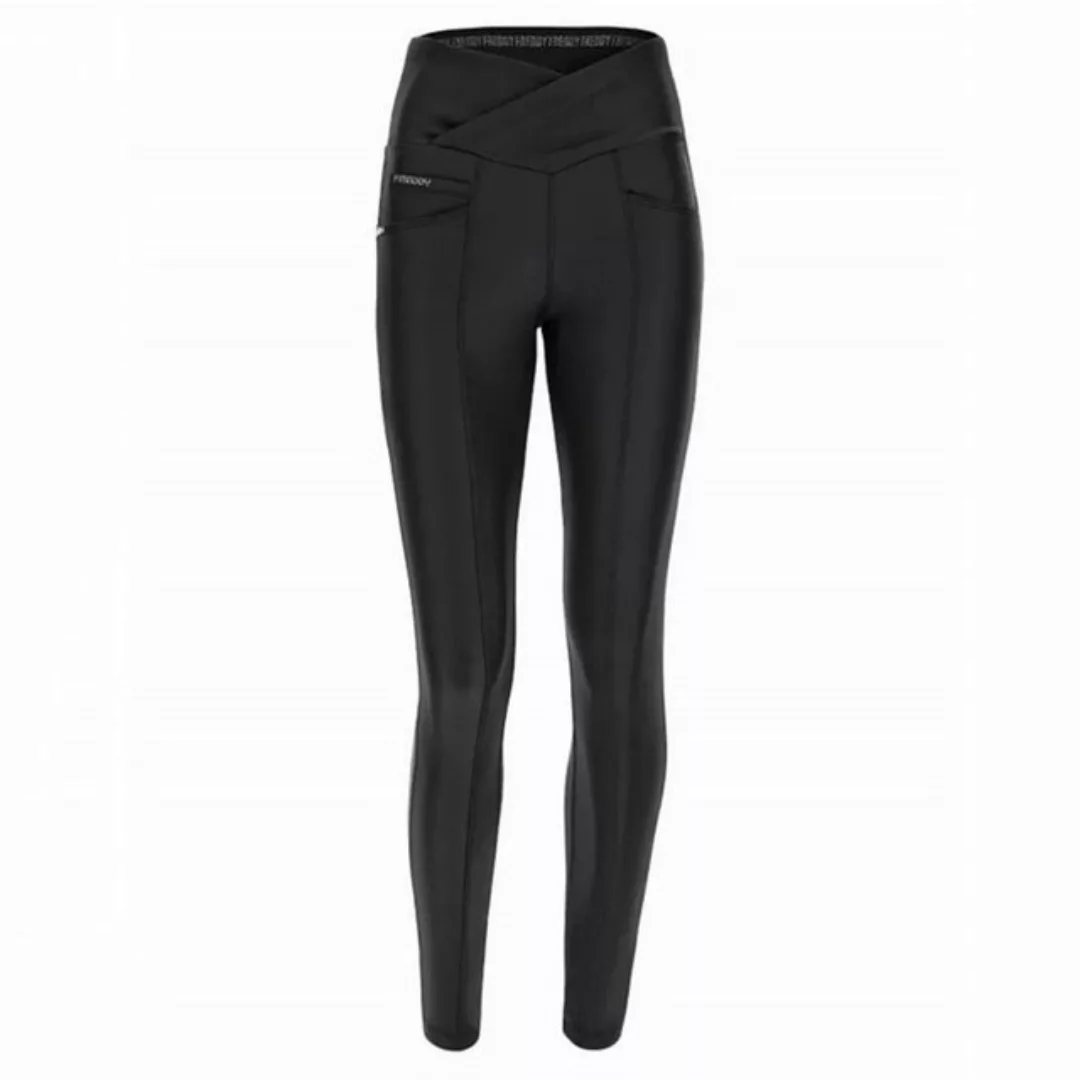 Freddy Lederimitathose N.O.W.® Hose mit superhohem, überkreuztem Taillenbun günstig online kaufen