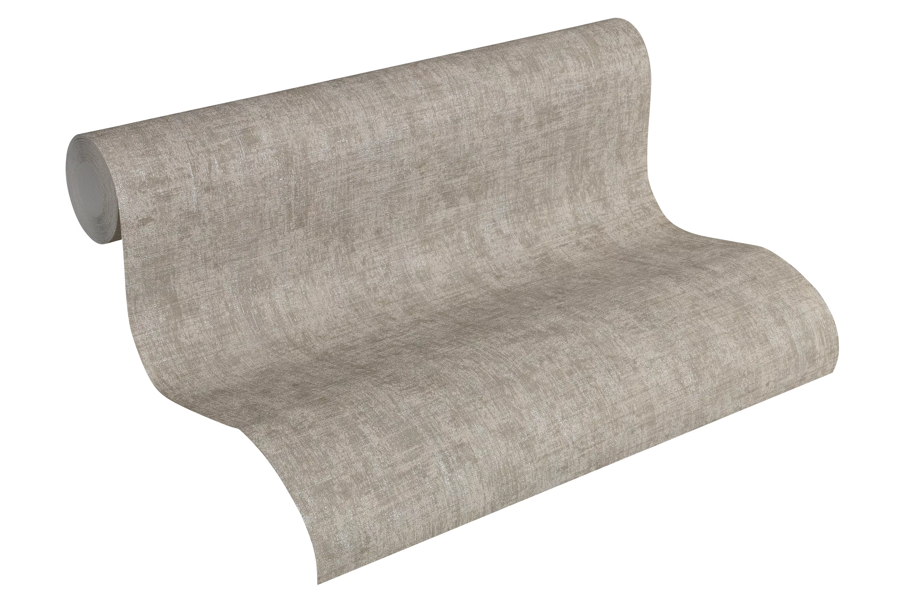 A.S. Création Vliestapete Greenery Taupe Metallic FSC® günstig online kaufen