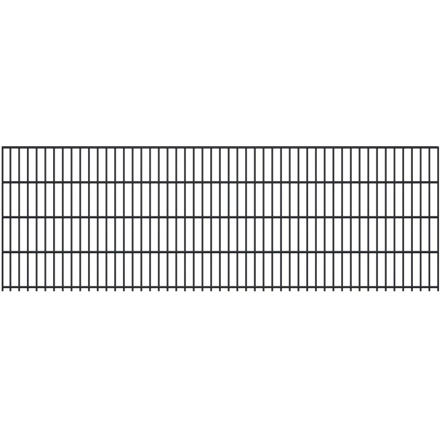 Doppelstabmatte 8/6/8 mm Anthrazit 250 cm x 83 cm günstig online kaufen