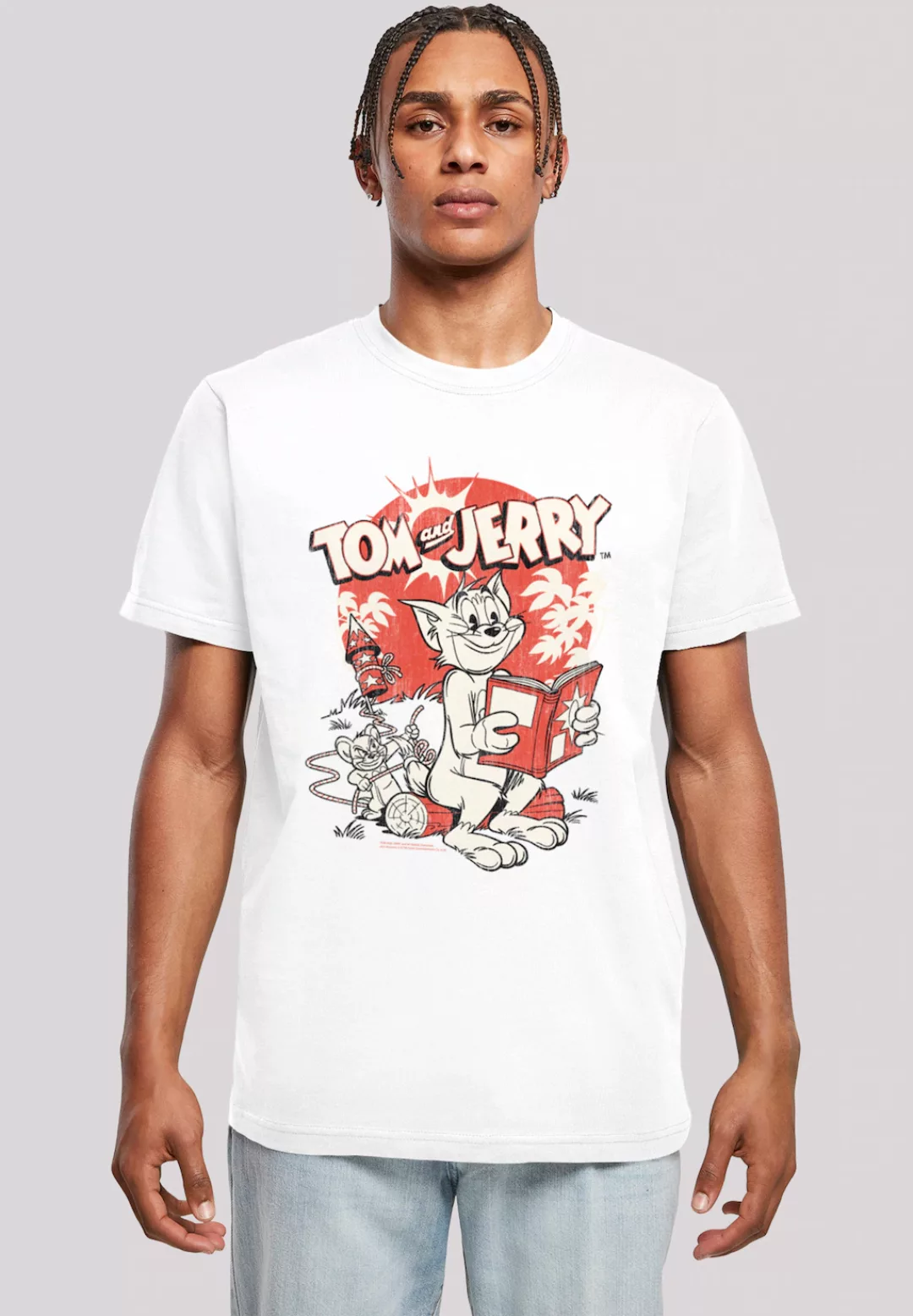 F4NT4STIC T-Shirt "Tom und Jerry Rocket Prank", Herren,Premium Merch,Regula günstig online kaufen