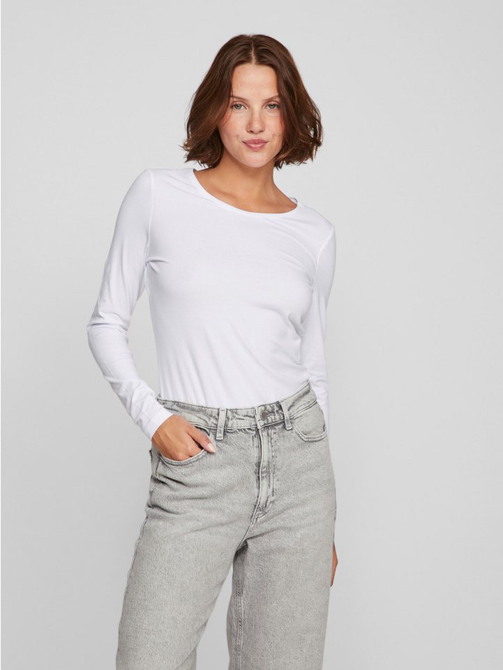 Vila Langarmshirt VINORA L/S O-NECK TOP - NOOS günstig online kaufen