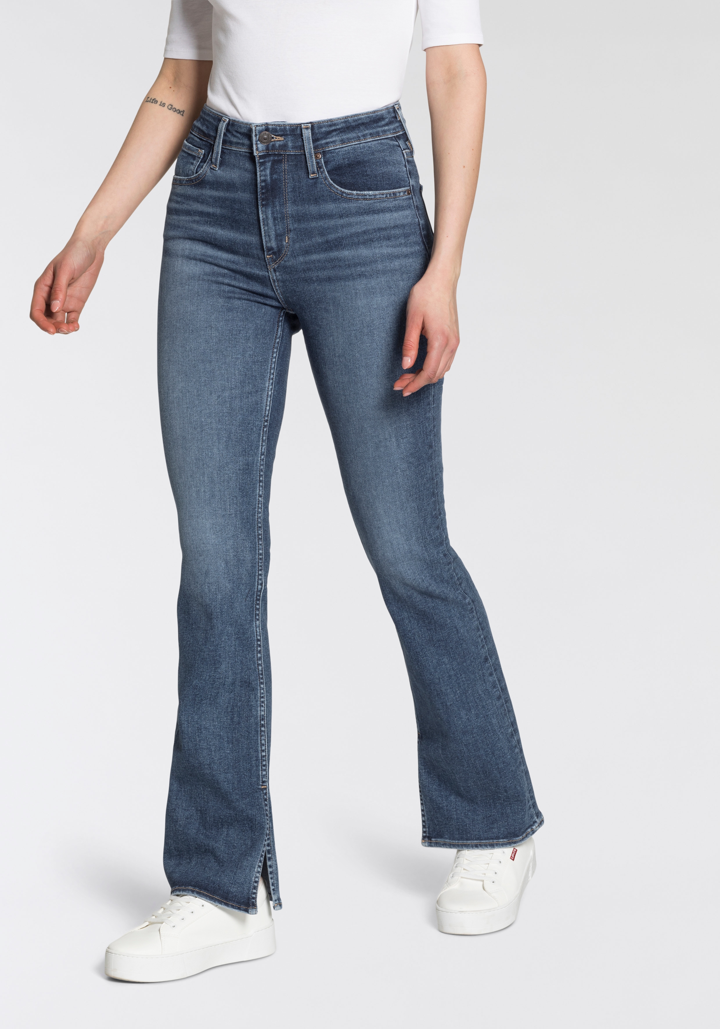 Levis Bootcut-Jeans "725 High-Rise Bootcut", mit Schlitz günstig online kaufen
