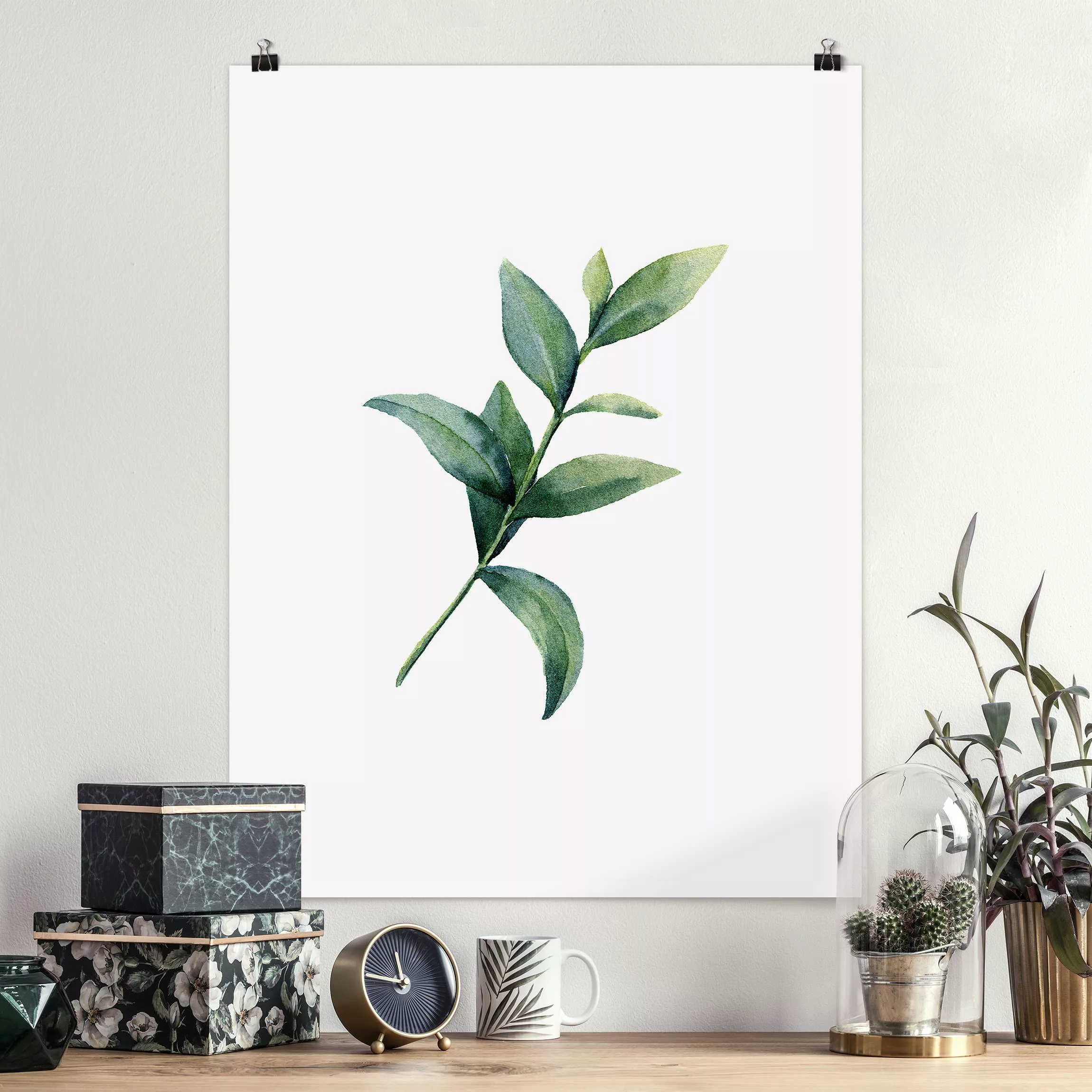 Poster Aquarell Eucalyptus II günstig online kaufen