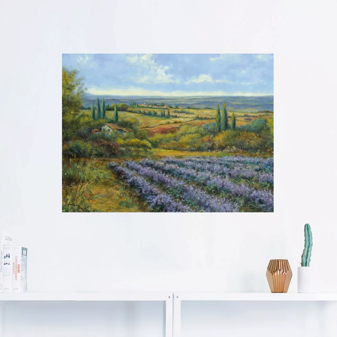 Artland Wandbild »Lavendelfelder in der Provence«, Europa, (1 St.), als Lei günstig online kaufen