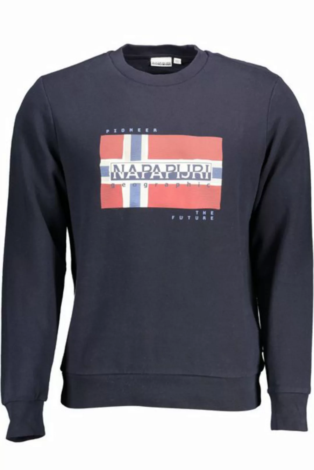 Napapijri Sweatshirt Herren Sweatshirt Blau - Langarm, Rundhals, mit günstig online kaufen