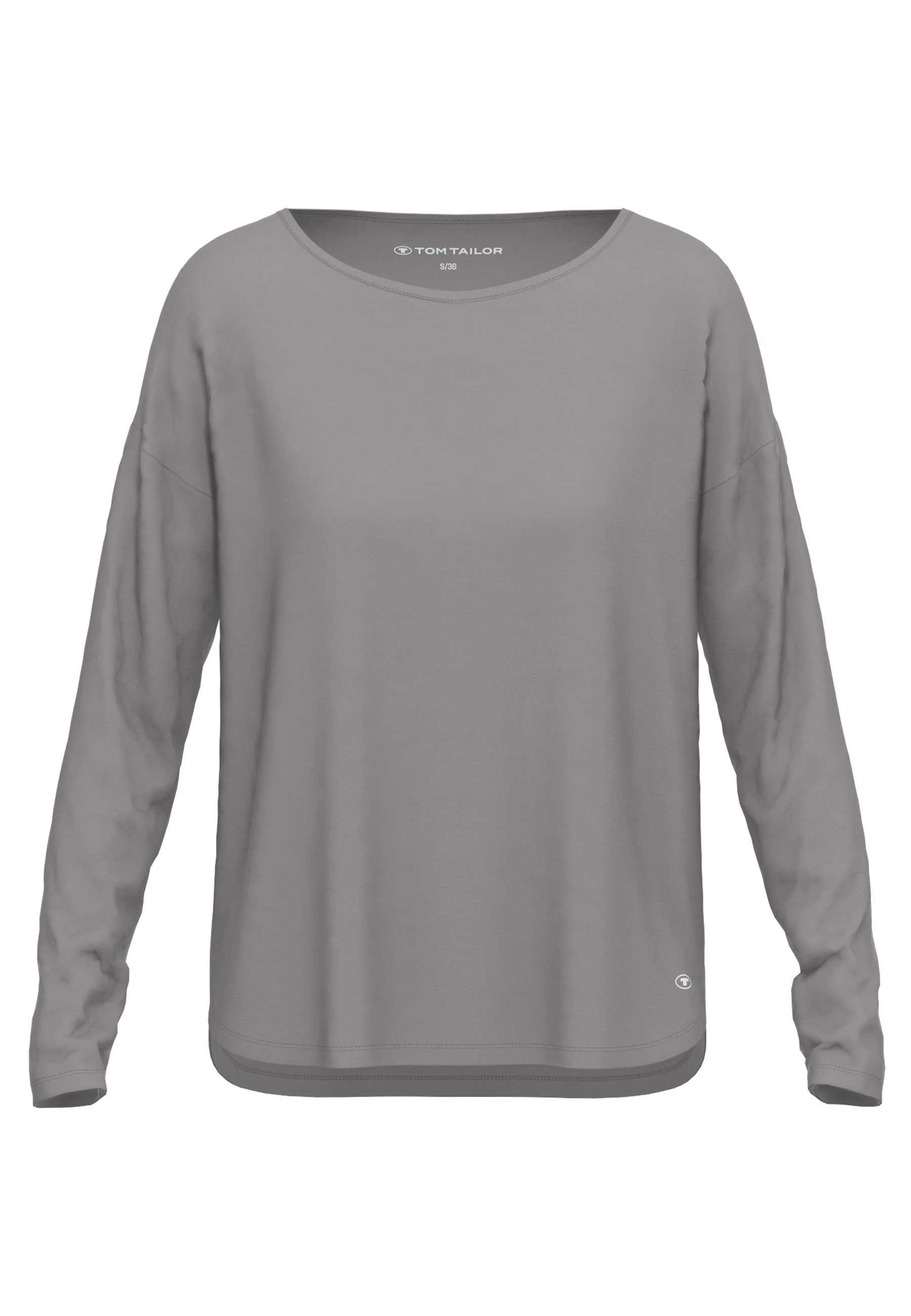TOM TAILOR Langarmshirt mit Basic-Schnitt und Farbe für jeden Tag günstig online kaufen