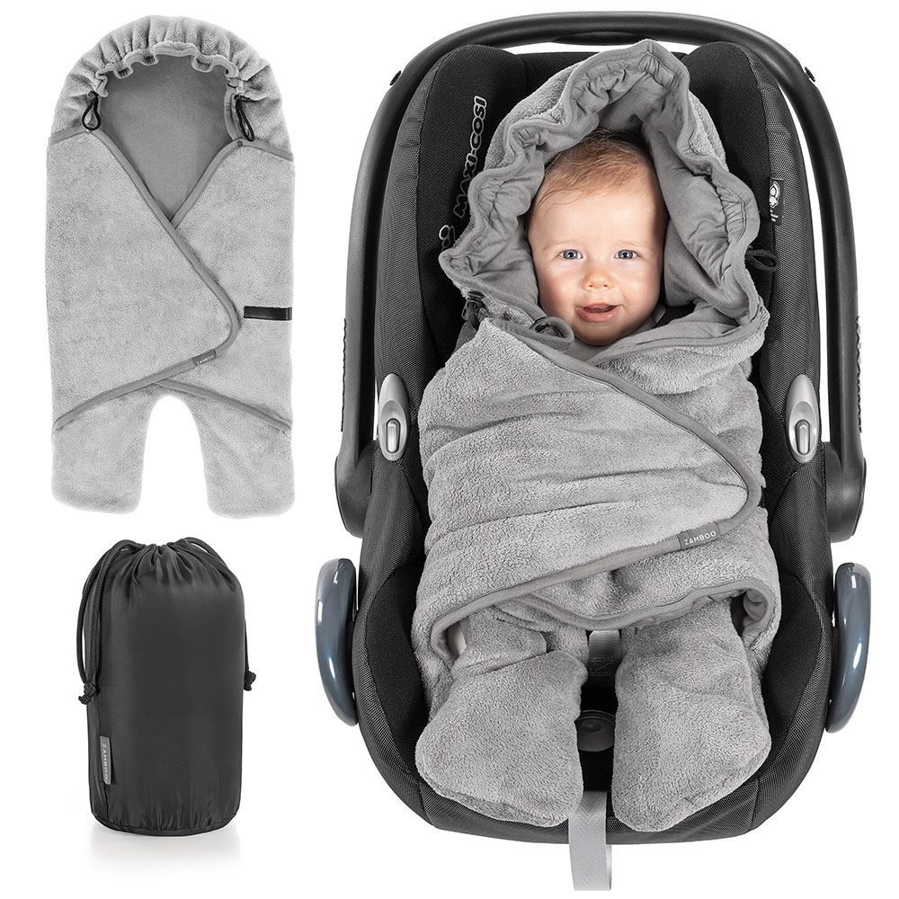Zamboo Fußsack Grau, Baby Einschlagdecke Somner günstig online kaufen