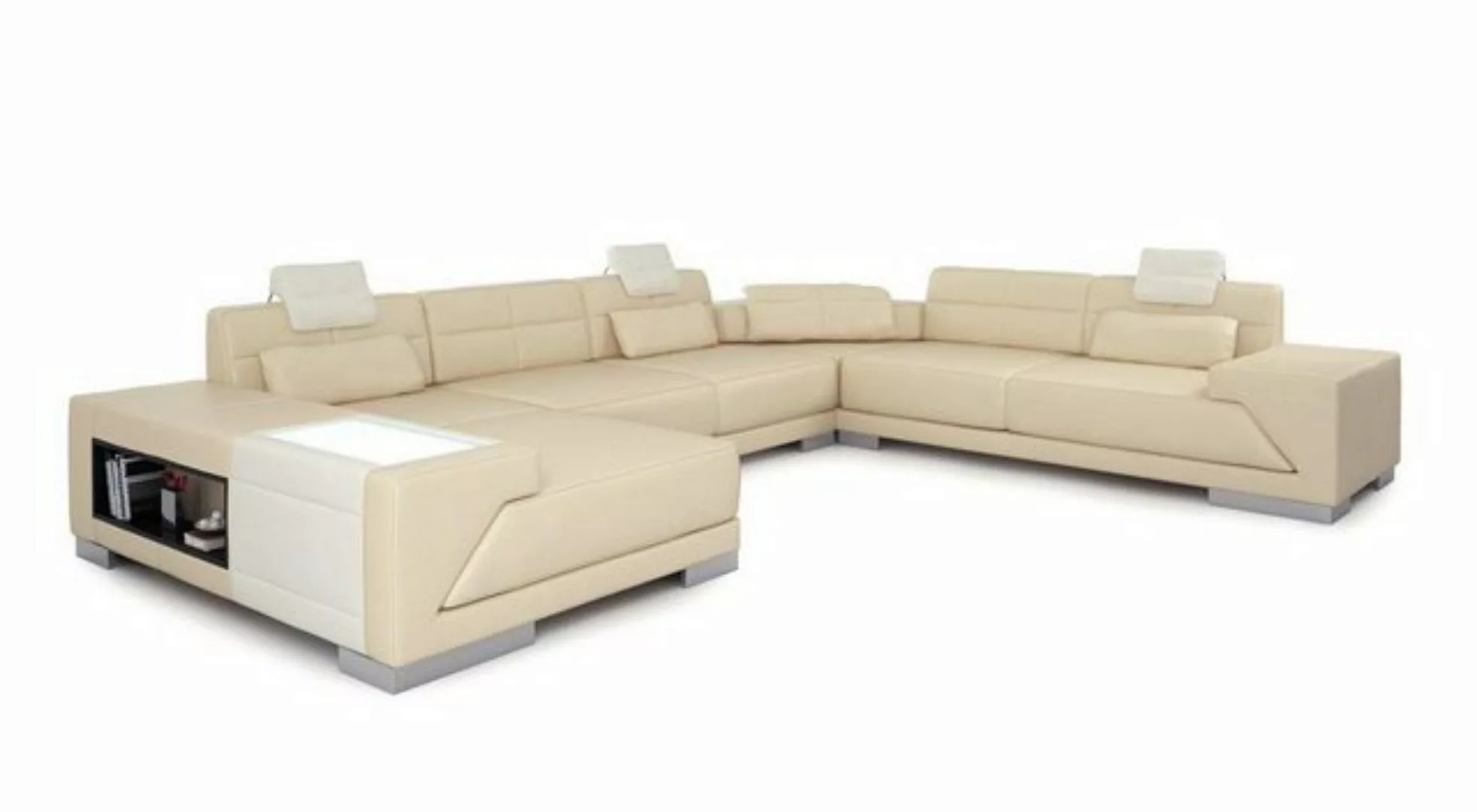 JVmoebel Ecksofa XXL BIG Wohnlandschaft U Form Ecksofa Sofa Couch Polster L günstig online kaufen
