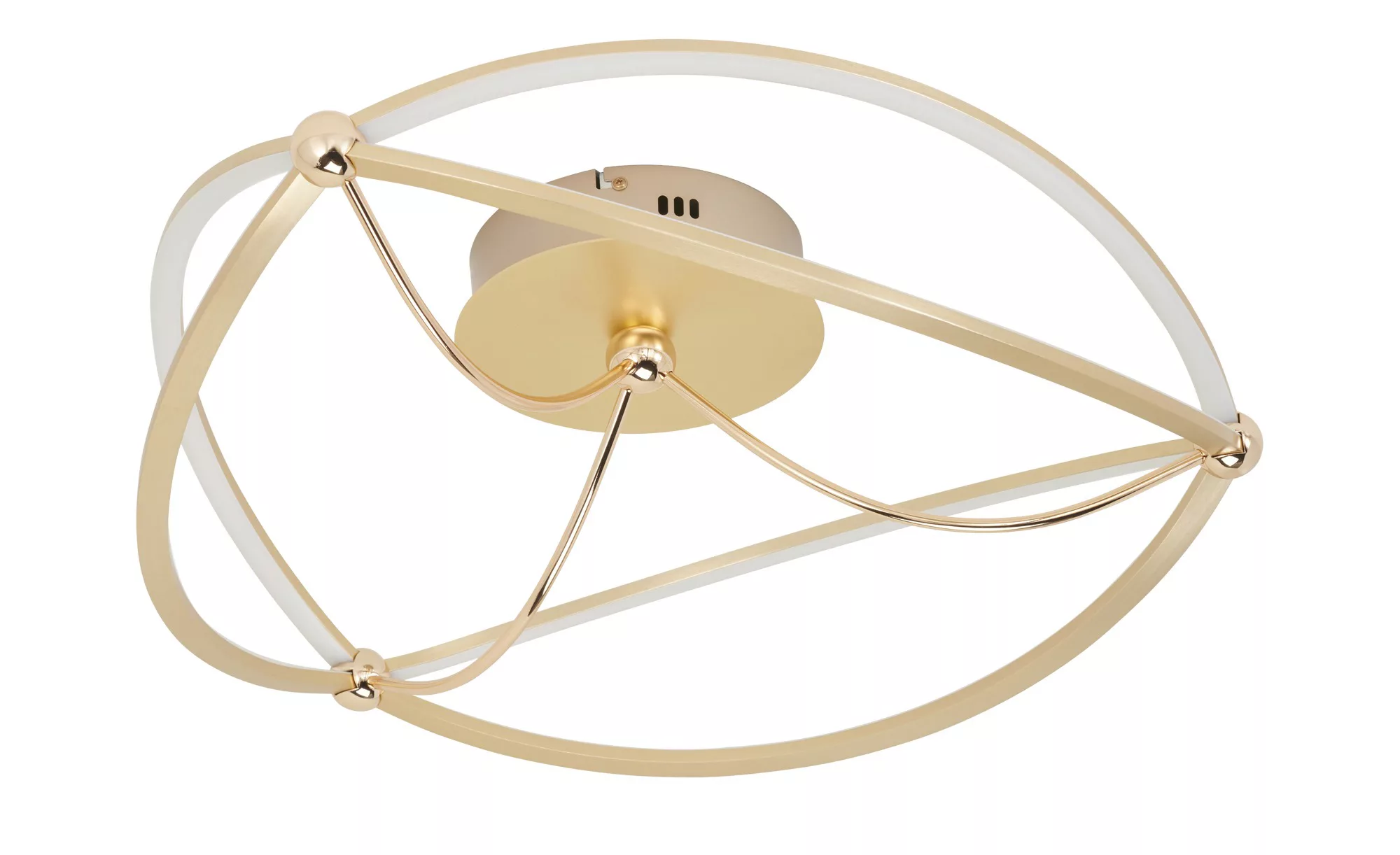 Trio LED-Deckenleuchte, messing-matt, geschwungen ´groß´ - gold - 18 cm - L günstig online kaufen