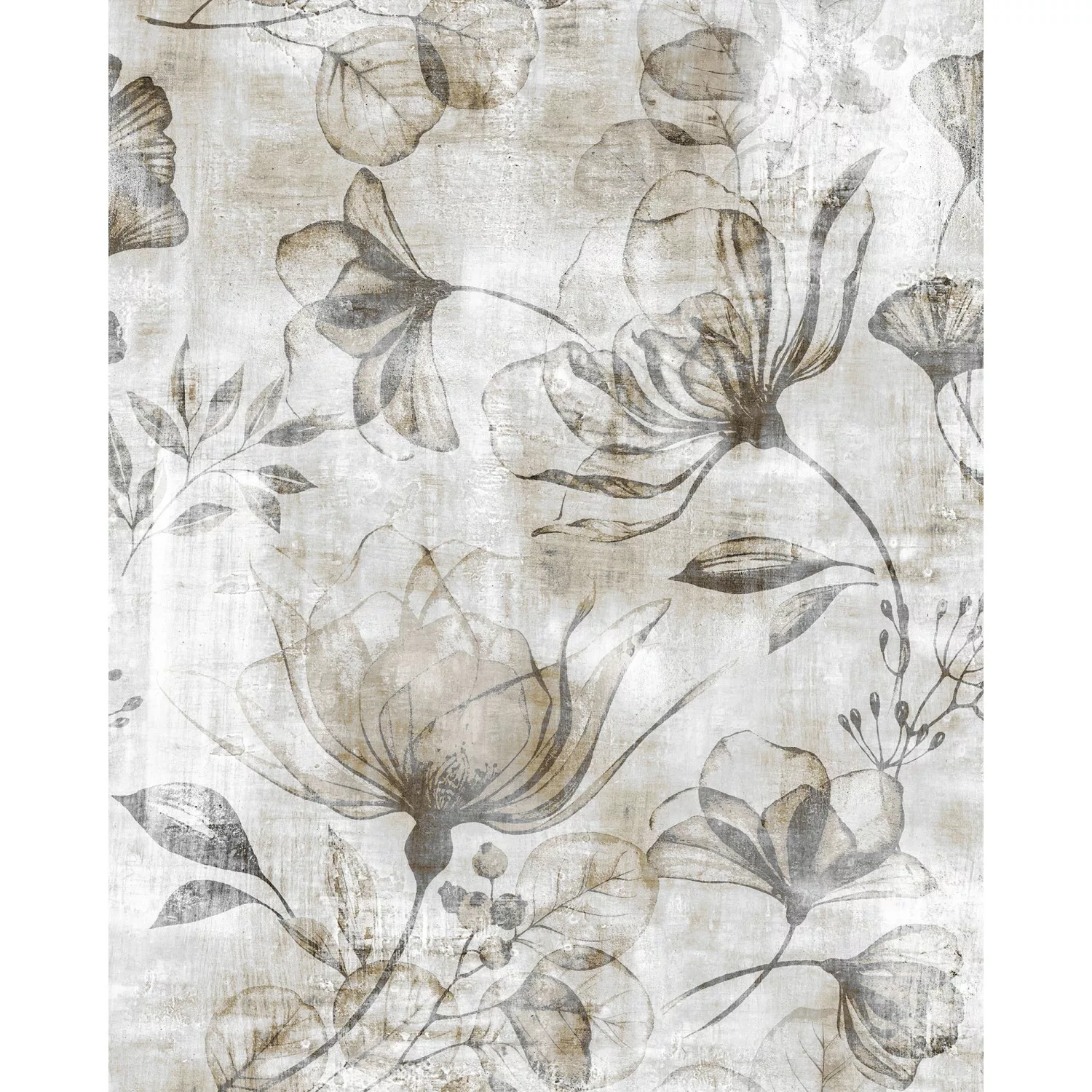 Komar Vliestapete »Rustic Roses«, 200x250 cm (Breite x Höhe), Vliestapete, günstig online kaufen