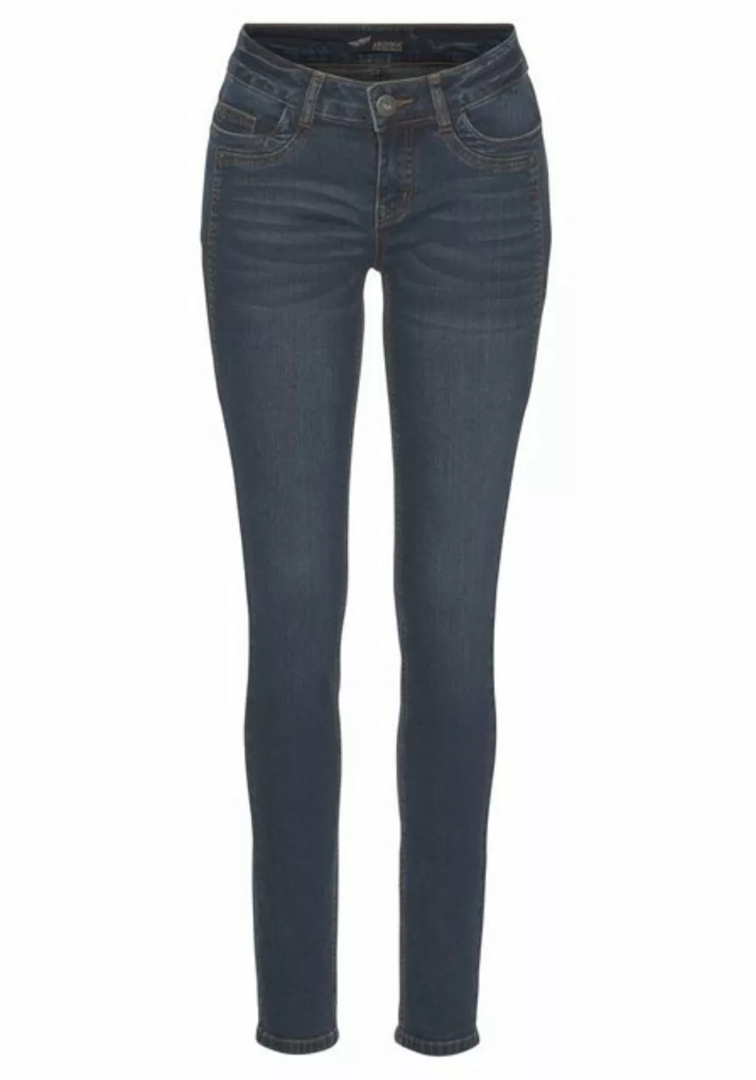 Arizona Skinny-fit-Jeans mit Keileinsätzen Low Waist günstig online kaufen