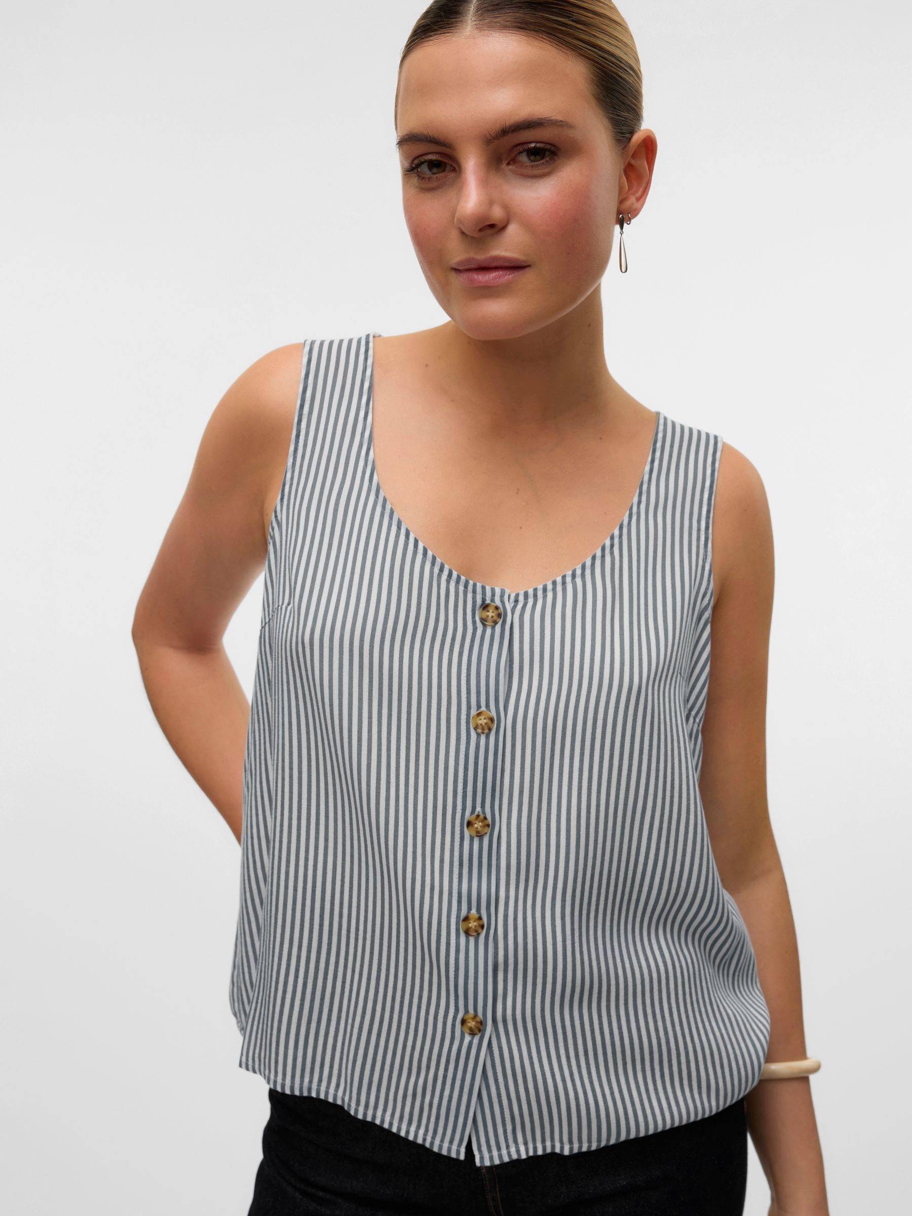 Vero Moda Blusentop "VMBUMPY SL SHIRT WVN GA NOOS" günstig online kaufen