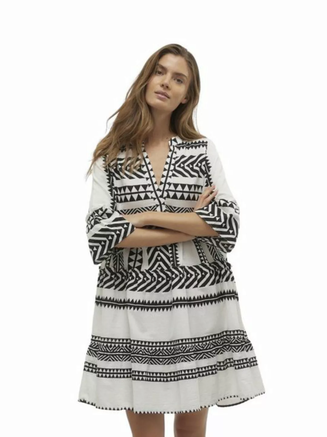 Vero Moda Damen Tunikakleid VMDICTHE 3/4 TUNIC - Relaxed Fit günstig online kaufen